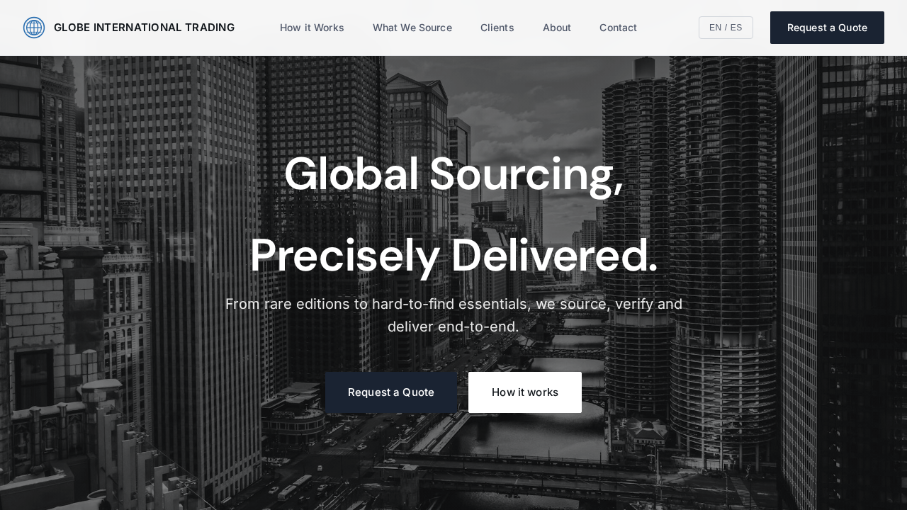 Sitio web de GLOBE INTL TRADE